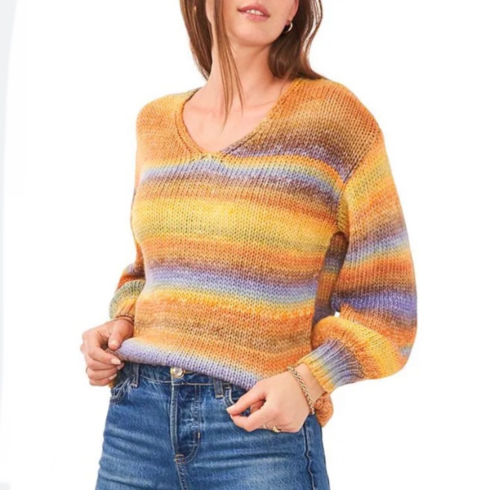 NeW Vince Camuto V Neck Sweater Large